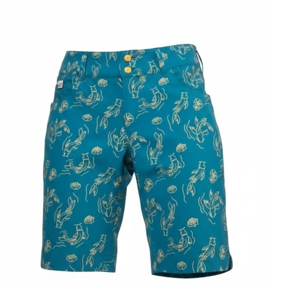 Wild Rye Freel Koi Bike Shorts Women's size 6 Mountain Granola Girl Adventure
